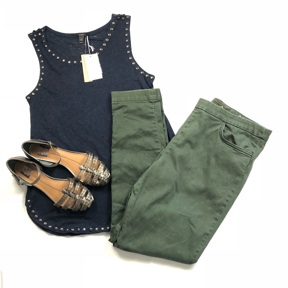Olive Green J Crew Dannie Pants